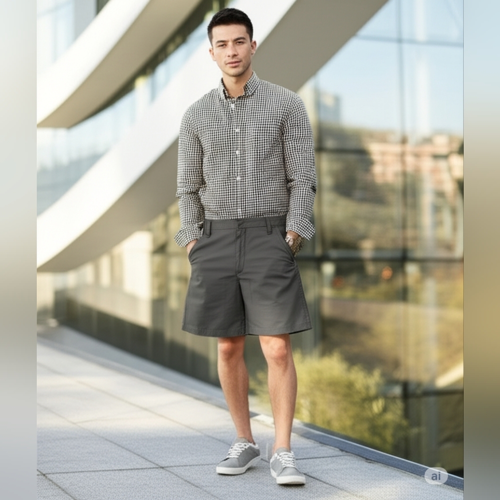 Carhartt Men's Dark Gray Flat Front Shorts